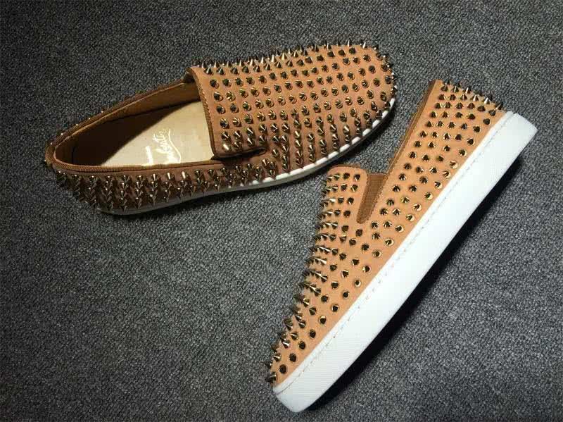 Christian Louboutin Low Top All Rivets And Camel Leather Upper 7