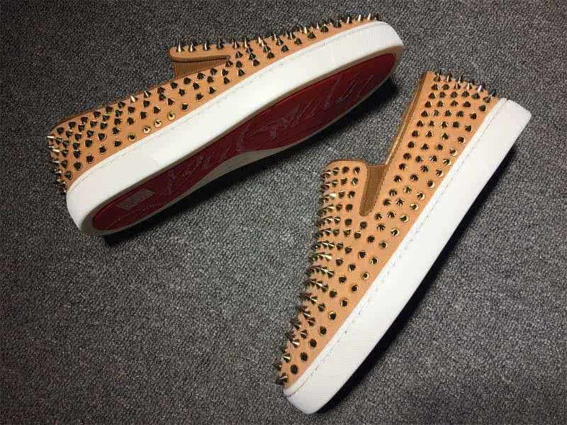 Christian Louboutin Low Top All Rivets And Camel Leather Upper 8