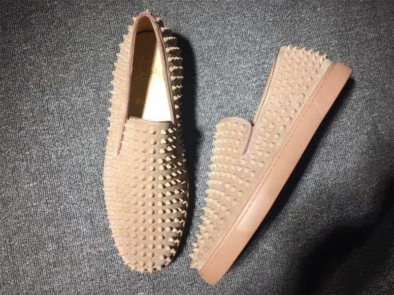 Christian Louboutin Low Top Nude Upper And All Rivets 2