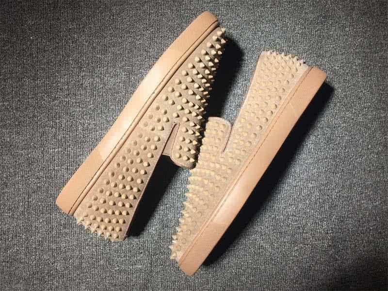 Christian Louboutin Low Top Nude Upper And All Rivets 6