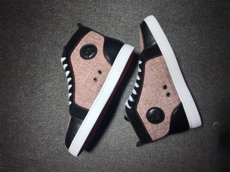 Christian Louboutin Cloth Sneaker Men/Women Pink/Black 5