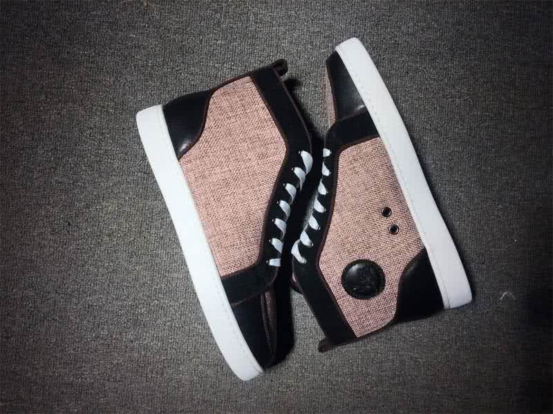 Christian Louboutin Cloth Sneaker Men/Women Pink/Black 6