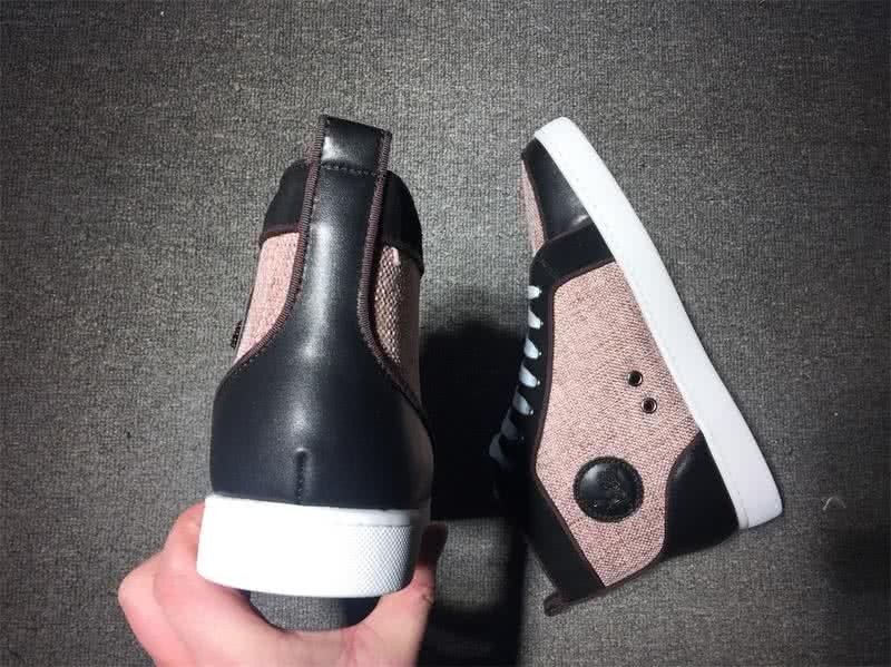 Christian Louboutin Cloth Sneaker Men/Women Pink/Black 8