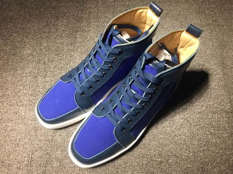 Christian Louboutin Cloth Sneaker Men/Women Blue 1