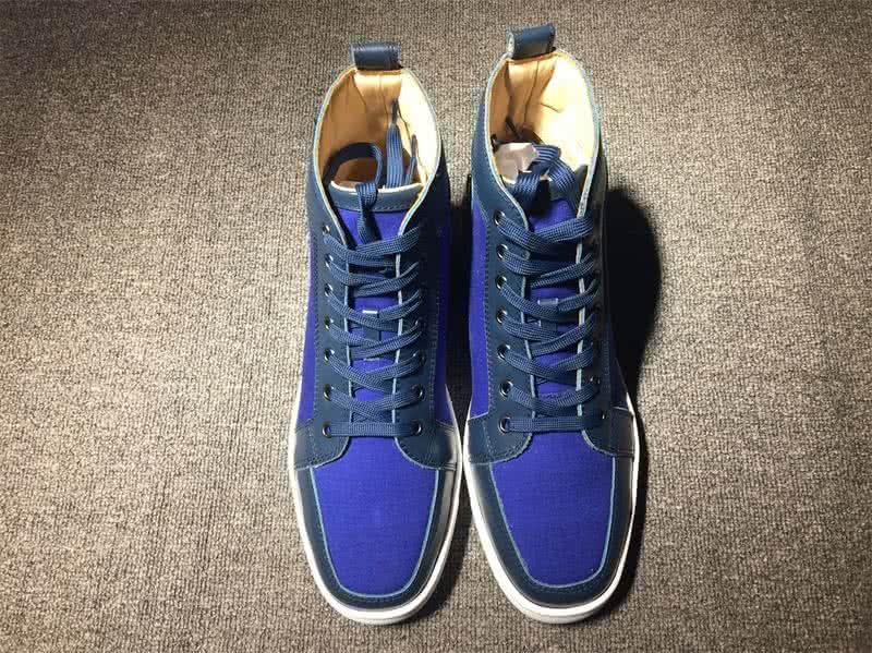 Christian Louboutin Cloth Sneaker Men/Women Blue 3