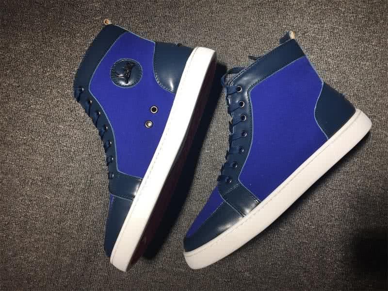 Christian Louboutin Cloth Sneaker Men/Women Blue 4
