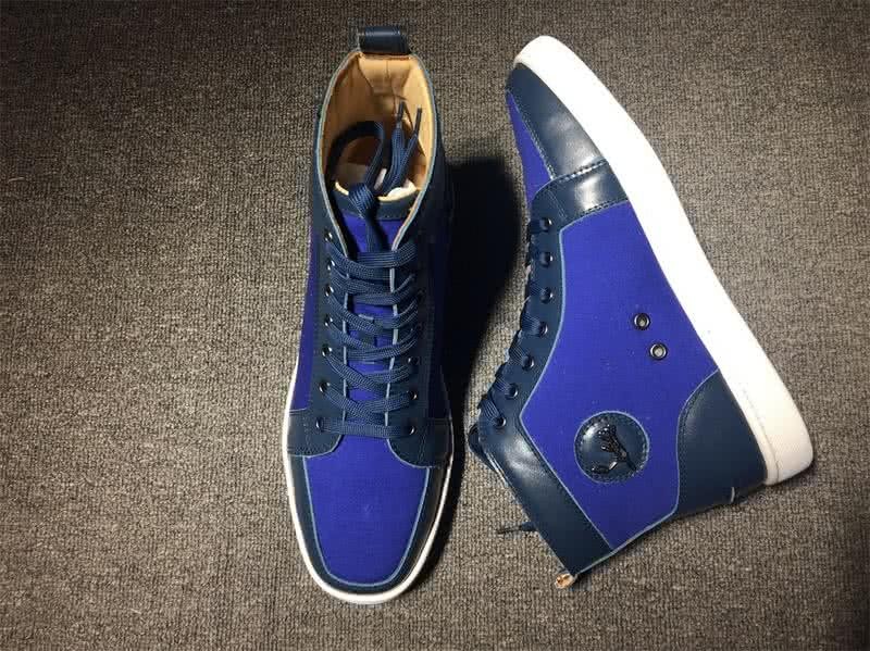 Christian Louboutin Cloth Sneaker Men/Women Blue 6