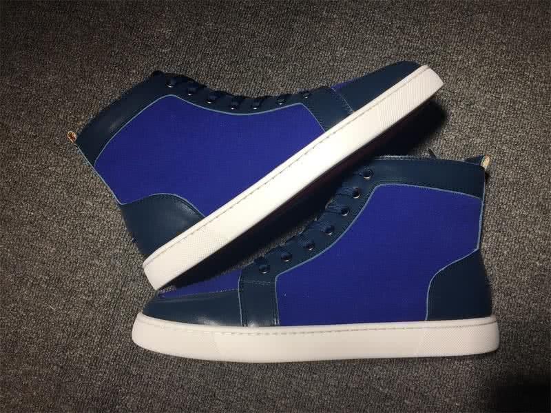 Christian Louboutin Cloth Sneaker Men/Women Blue 9