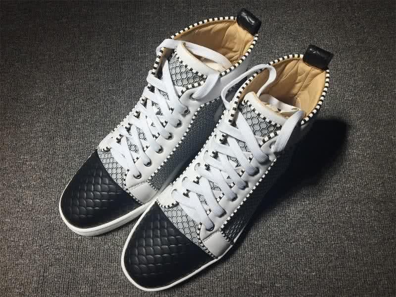 Christian Louboutin Cloth Sneaker Men/Women Black/White 1