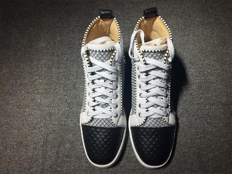 Christian Louboutin Cloth Sneaker Men/Women Black/White 2