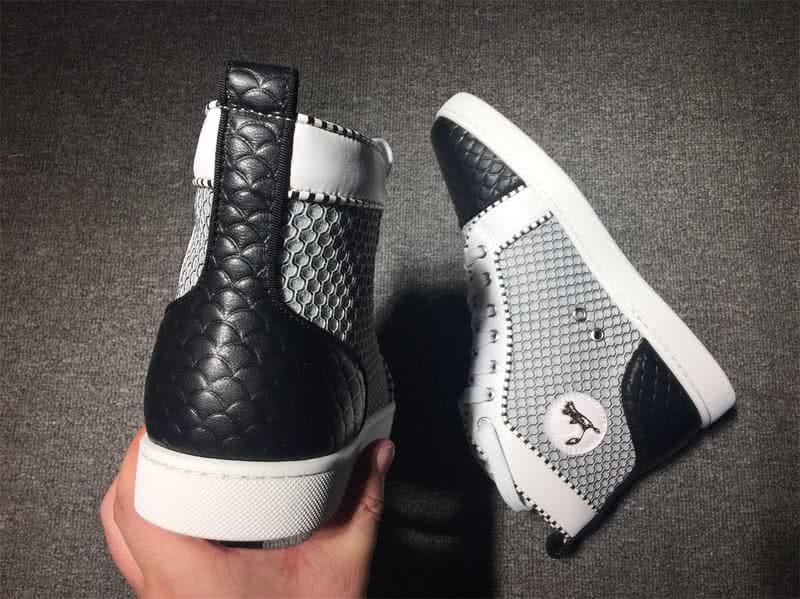 Christian Louboutin Cloth Sneaker Men/Women Black/White 8