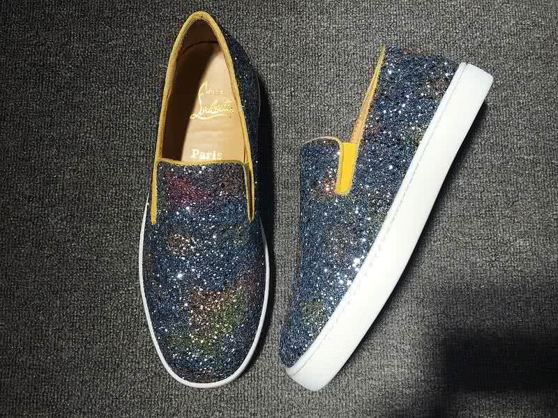 Christian Louboutin Low Top Blue Sequin 3
