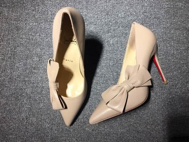 Christian Louboutin High Heels Nude And Bowknot 2