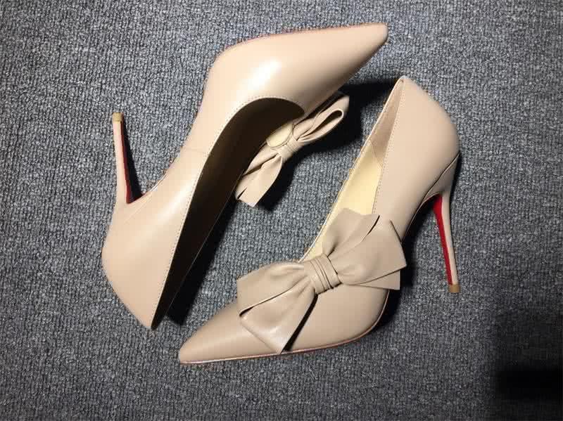 Christian Louboutin High Heels Nude And Bowknot 5
