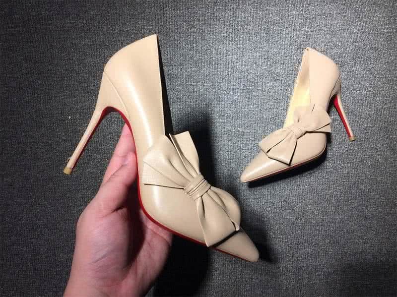 Christian Louboutin High Heels Nude And Bowknot 6