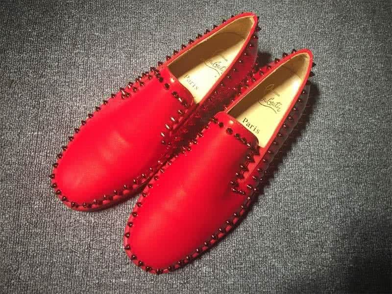 Christian Louboutin Low Top Rivets All Red Leather 1