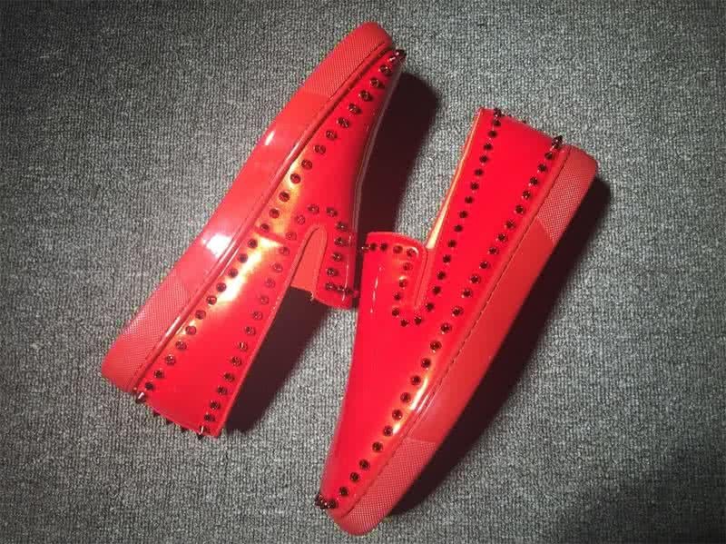 Christian Louboutin Low Top Rivets All Red Leather 3