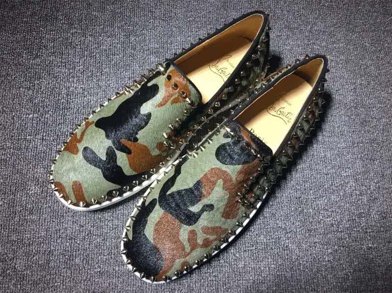 Christian Louboutin Low Top Rivets Along The Brim Camouflage 1