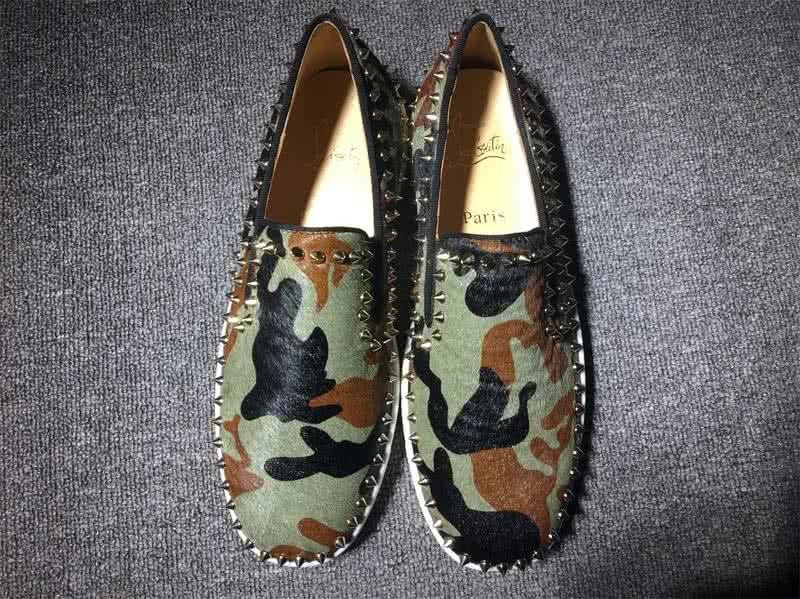 Christian Louboutin Low Top Rivets Along The Brim Camouflage 3