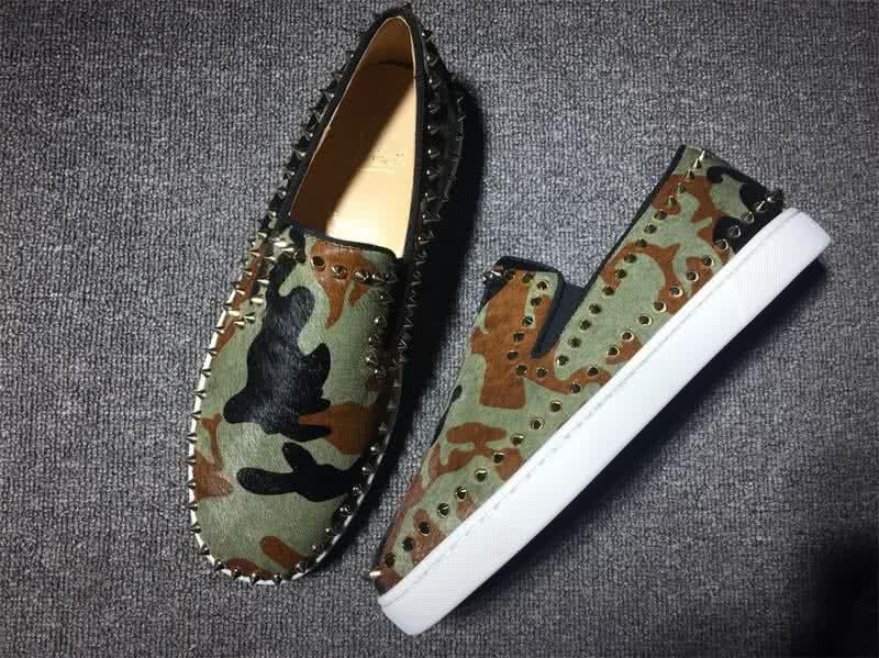 Christian Louboutin Low Top Rivets Along The Brim Camouflage 2