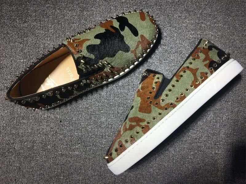 Christian Louboutin Low Top Rivets Along The Brim Camouflage 4