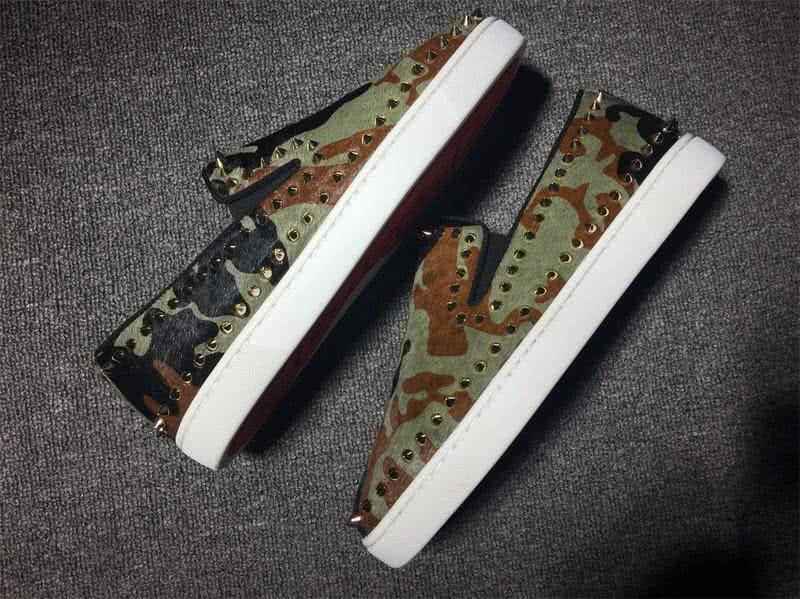 Christian Louboutin Low Top Rivets Along The Brim Camouflage 5
