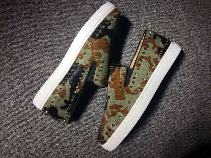 Christian Louboutin Low Top Rivets Along The Brim Camouflage 7