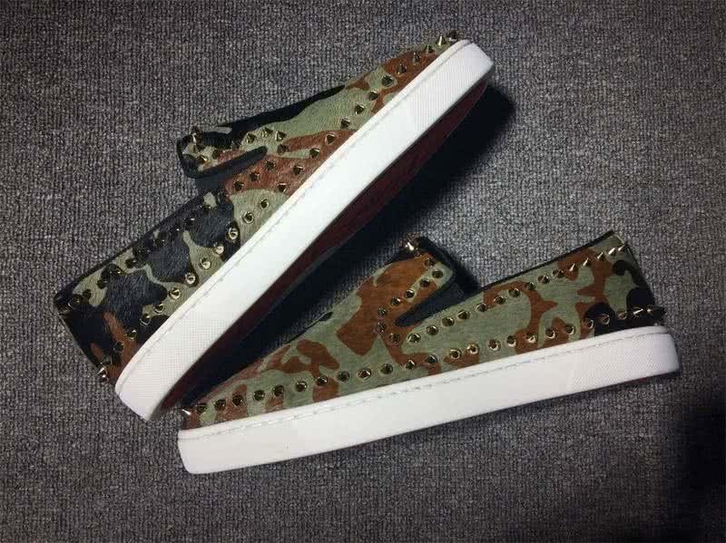 Christian Louboutin Low Top Rivets Along The Brim Camouflage 8
