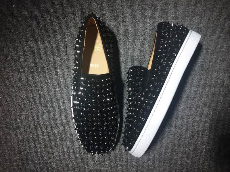 Christian Louboutin Low Top Full Rivets And Black Leather 3