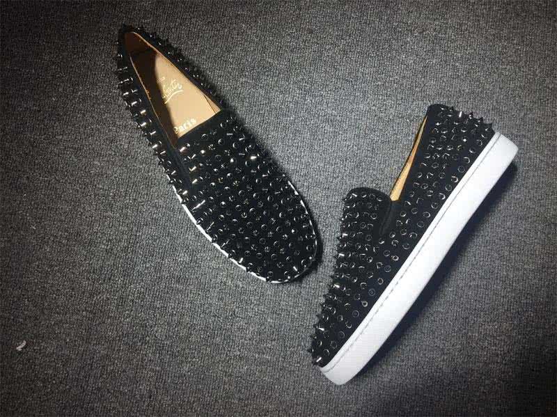 Christian Louboutin Low Top Full Rivets And Black Leather 4
