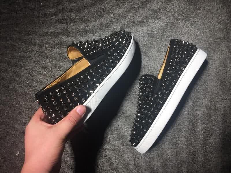 Christian Louboutin Low Top Full Rivets And Black Leather 7