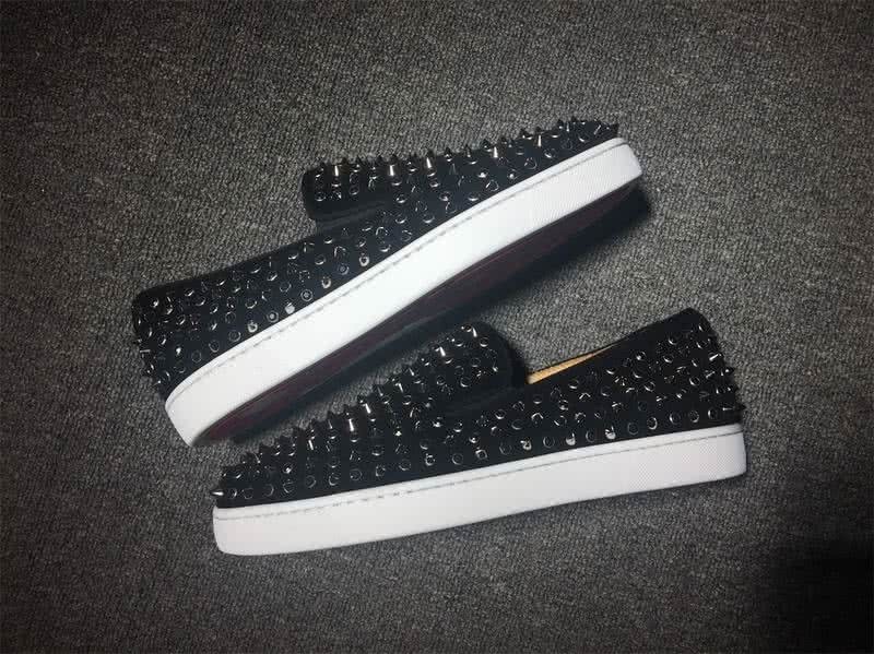 Christian Louboutin Low Top Full Rivets And Black Leather 9