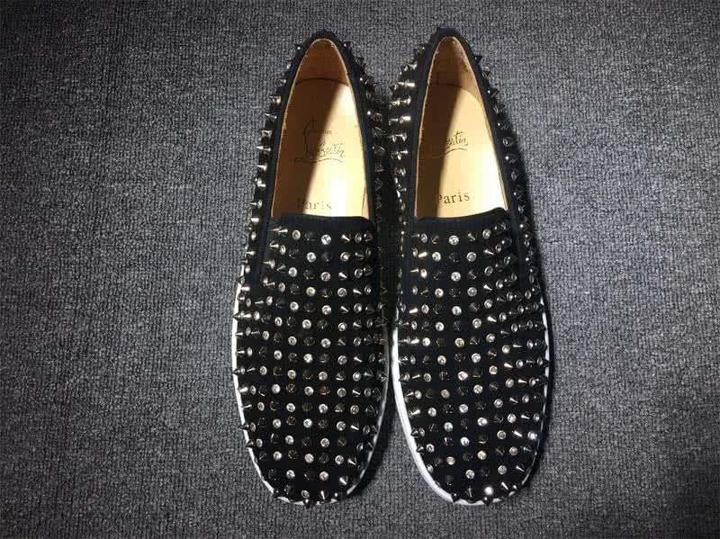 Christian Louboutin Low Top Black Upper And Full Rivets 2