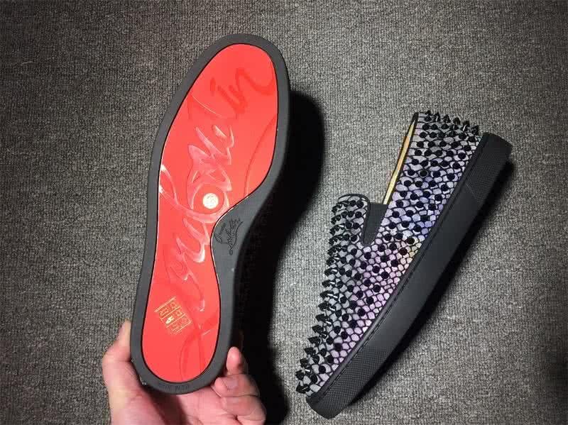 Christian Louboutin Low Top Fish Scals Upper And Full Rivets 8