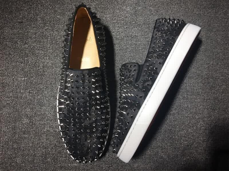 Christian Louboutin Low Top Full Rivets And Black Suede 2