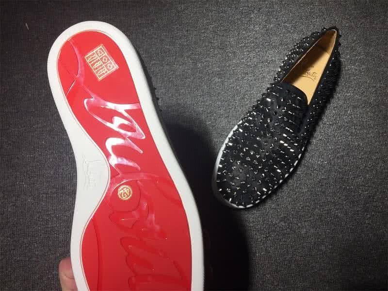 Christian Louboutin Low Top Full Rivets And Black Suede 8