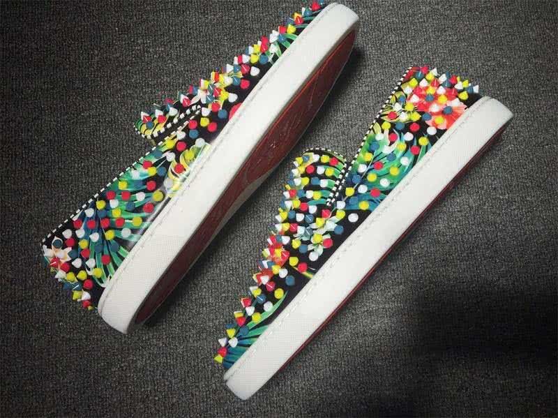 Christian Louboutin Low Top Painting Upper And Colorful Rivets 6