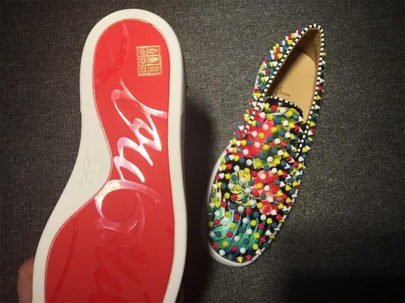 Christian Louboutin Low Top Painting Upper And Colorful Rivets 9