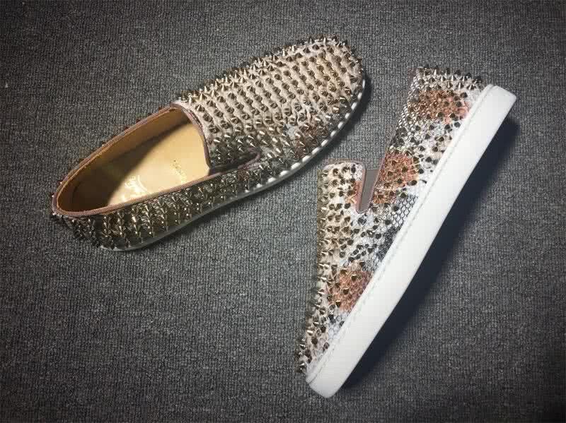 Christian Louboutin Low Top All Golden Rivets 4