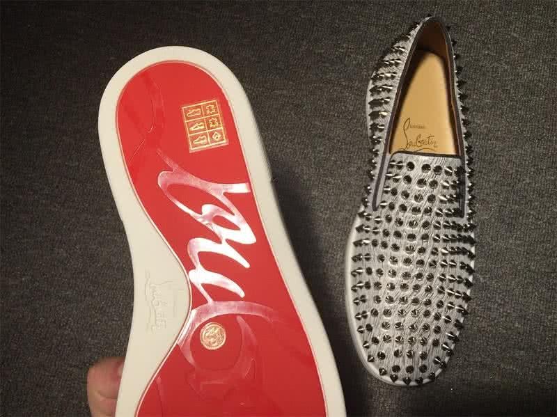 Christian Louboutin Low Top All Rivets And White Upper 9