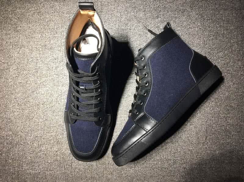 Christian Louboutin Cloth Sneaker Men/Women Dark Blue 3