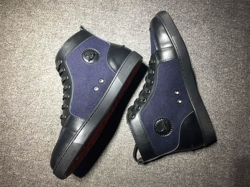 Christian Louboutin Cloth Sneaker Men/Women Dark Blue 4