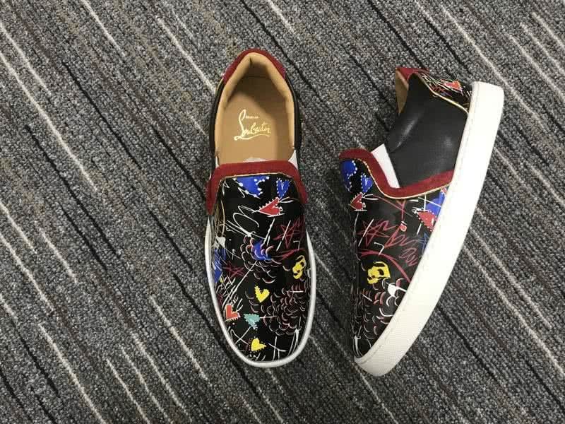 Christian Louboutin Low Top Black And Painting 2