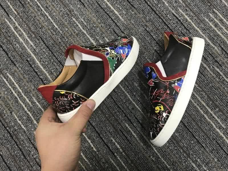 Christian Louboutin Low Top Black And Painting 7