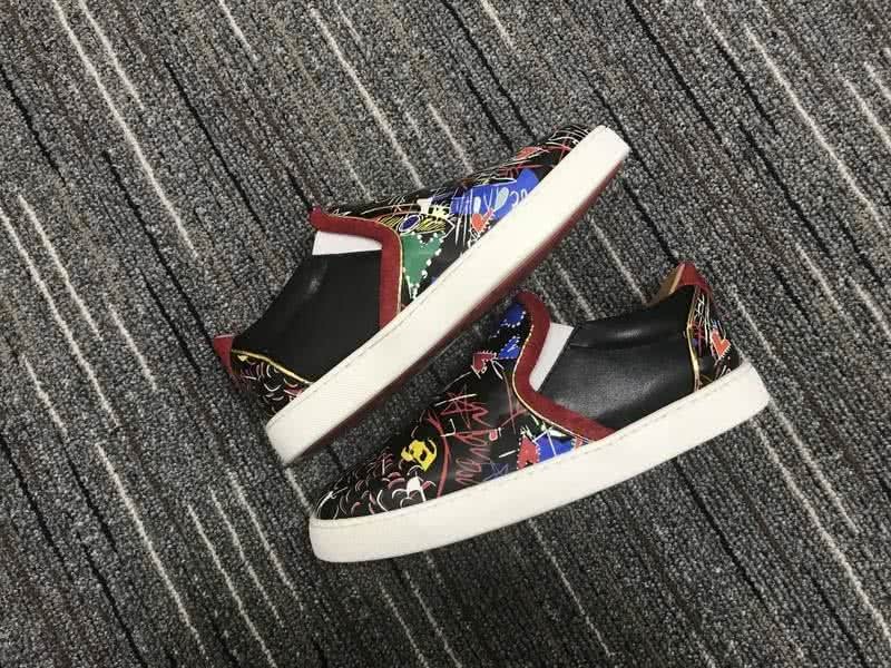 Christian Louboutin Low Top Black And Painting 9