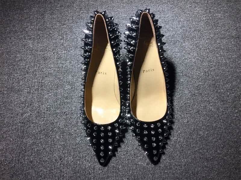 Christian Louboutin High Heels Black Patent Leather And Rivets 2