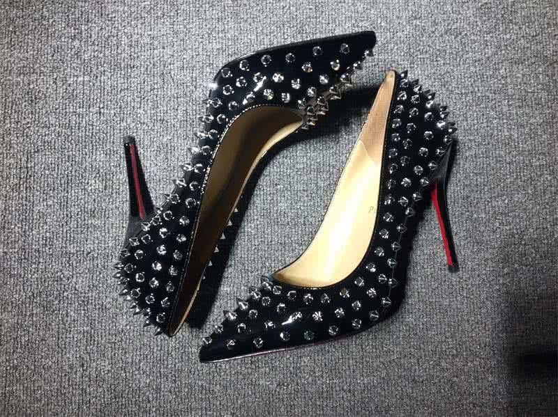 Christian Louboutin High Heels Black Patent Leather And Rivets 5