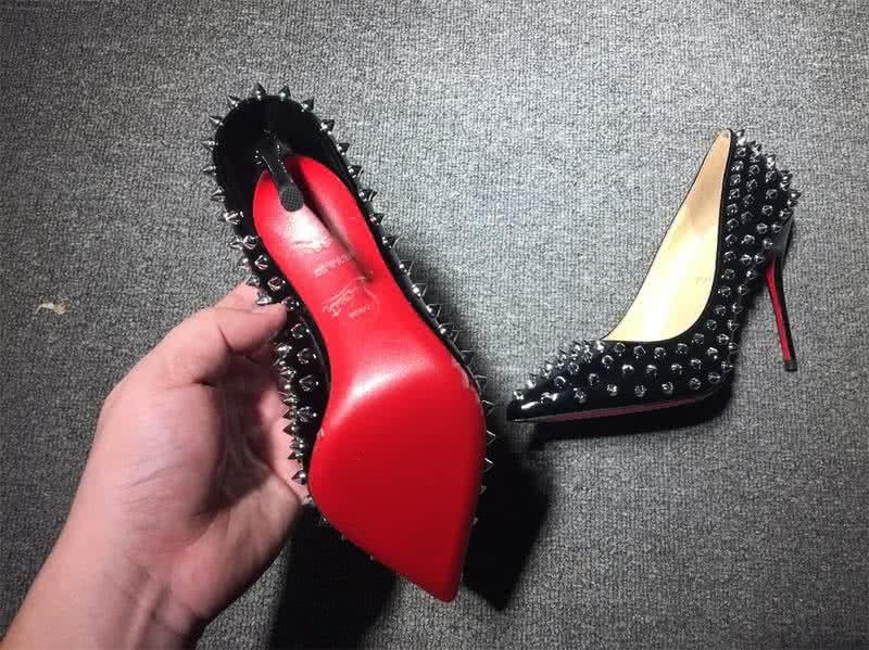 Christian Louboutin High Heels Black Patent Leather And Rivets 7