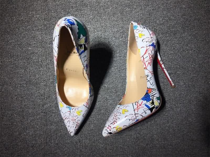 Christian Louboutin High Heels White And Colored Painting 2