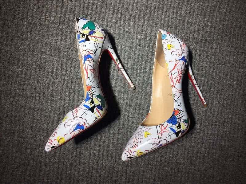 Christian Louboutin High Heels White And Colored Painting 3